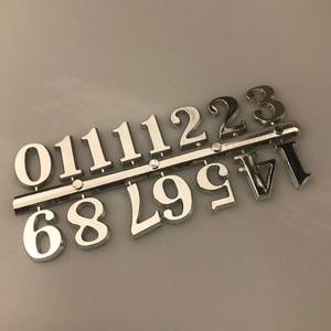 طقم أرقام ساعة للتركيب الذاتي، أرقام ساعة بلاستيكية من مادة ABS، أرقام عربية ورومانية للساعات - Product Image 4