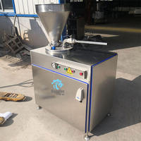Machine à saucisses automatique en acier inoxydable 500 kg/h, machine à saucisses électrique commerciale sous vide, machine à remplir les saucisses
