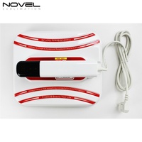 Presse à Chaud Portable Mini 12x10/10x10/7x8 pouces pour T-shirts et Sublimation avec Interface USB Rouge et Blanc – Offre Spéciale
