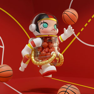 POPMART MEGA SPACE <span class=keywords><strong>MOLLY</strong></span> 400% 中国女子篮球国家队 PVC 原创可动人偶家居装饰神秘礼物 - Product Image 5