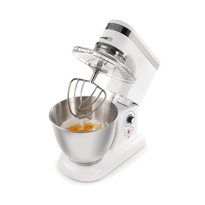 Impastatrice professionale con ciotola in acciaio inossidabile e frusta per impastare e mescolare - Product Image 3