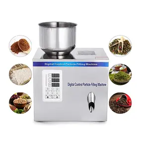 Máquina de llenado de granos de azúcar, granos de arroz, granos de café en polvo de harina, Control Digital semiautomático, 2-100g