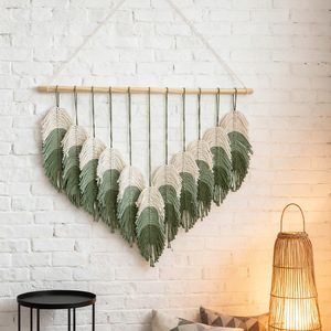 <span class=keywords><strong>Tapiz</strong></span> de Pared de Macramé con Diseño de Corazón Estilo Marroquí, <span class=keywords><strong>Tapiz</strong></span> Bohemio Colorido con Borlas para Cafeterías, Restaurantes, Regalos - Product Image 4