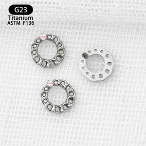 G23 <b>Titanium</b> <b>Stud</b> Earrings 6.8mm With Zircon Inlay For Lip Piercing Jewelry - Product Image 4