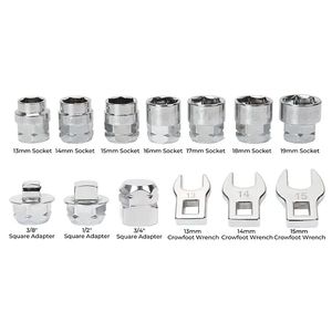 15 ، طقم مفتاح ربط بسقاطة ، قضيب تمديد ، شداد خامل قابل للتعديل ، أداة إصلاح السيارات الخاصة لتجميع التفكيك - Product Image 2