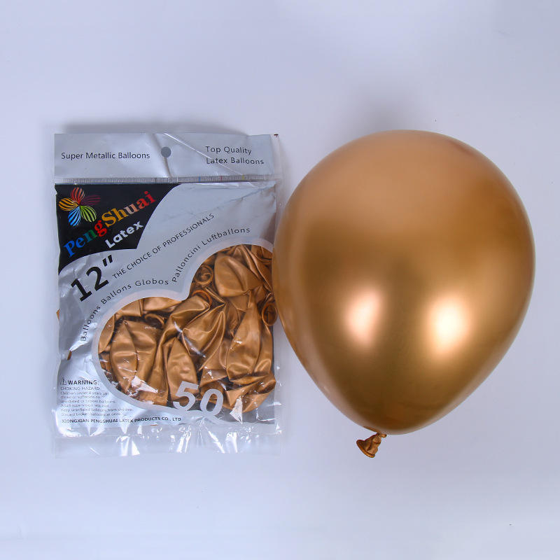 Hot Sale Wedding Party Decoration 12inch Latex Chrome Balloons