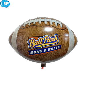 Globos de Helio con Forma de Balón de Fútbol y Rugby, con Logotipo Personalizado Impreso, para Decoraciones de Cumpleaños, Navidad y Promocionales - Product Image 1