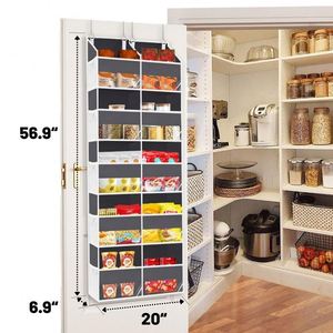 ถุงเก็บของแขวนประตูแบบหนาพิเศษ ขายดีที่สุด ความจุขนาดใหญ่ สำหรับจัดระเบียบของใช้ในครัวและห้องน้ำ - Product Image 3