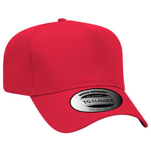 Casquette de baseball pour jeunes TCAP personnalisée à 5 panneaux, rouge unie, pour la pêche en plein air - Product Image 2