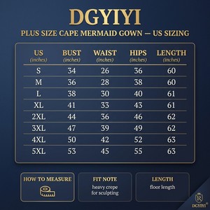 Abito <span class=keywords><strong>da</strong></span> sera a sirena in crêpe a vita alta The Maple Cape Gown <span class=keywords><strong>da</strong></span> <span class=keywords><strong>donna</strong></span>, <span class=keywords><strong>taglie</strong></span> forti, elegante per invitati a matrimoni, gala e feste, dalla S alla 5XL - Product Image 3
