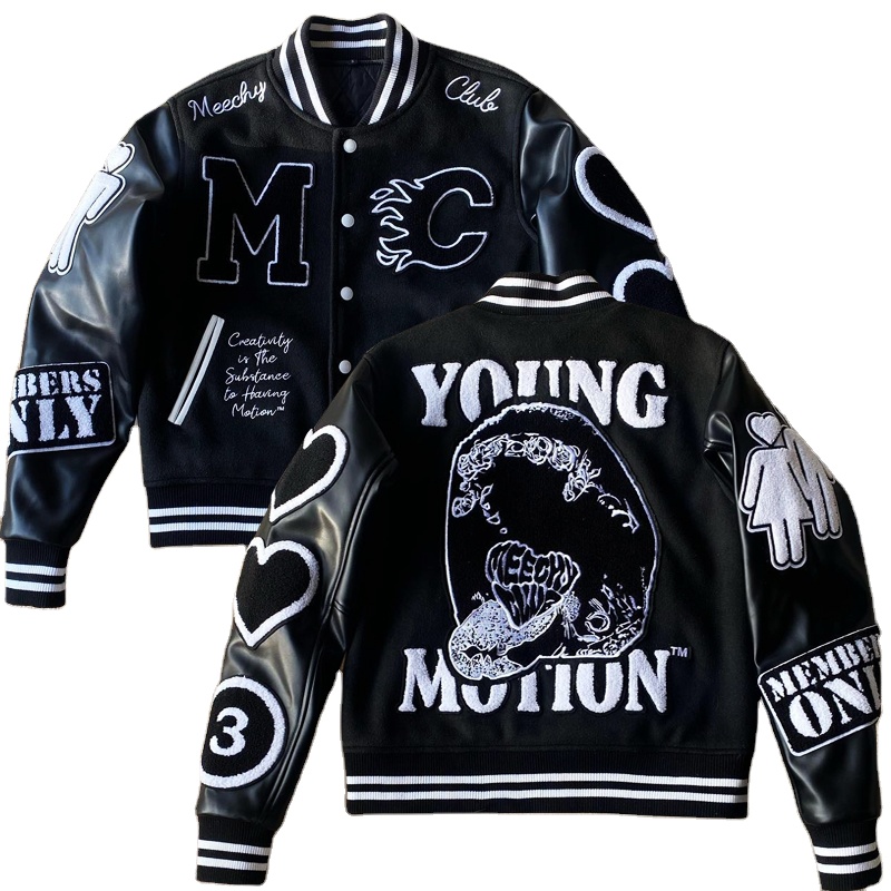 Man Leather Bomber Jackets Durable Stylish Winter Wear