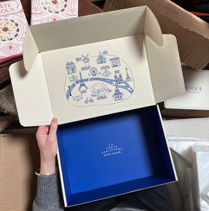批发定制徽标印刷化妆品包装口红唇彩纸盒带哑光层压海绵内衬适用于相框 - Product Image 1