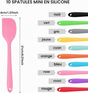 Spatule en silicone monobloc durable au design minimaliste pour la pâtisserie, ustensile de cuisine coloré - Product Image 3