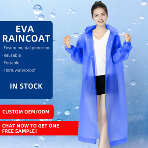 Long EVA Material Plastic Durable Portable Simple Waterproof Translucent <strong>Raincoat</strong> for Adults Outdoor Tour Camping Plastic Sleeve - Product Image 6