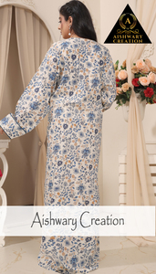 Camisón Maxi Kaftan 100% Algodón Puro para Mujer, Suave, Cómodo, Holgado, Ropa de Dormir Informal para el Hogar, Fabricación Personalizada OEM ODM - Product Image 2