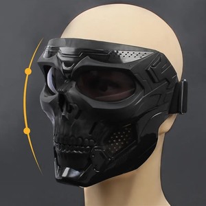 <span class=keywords><strong>Masque</strong></span> Tactique de Protection Intégral Squelette Coupe-Vent pour <span class=keywords><strong>Moto</strong></span>, Cyclisme et Cosplay d'Halloween - Product Image 3