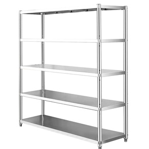 Commercial multi-level stainless steel kitchen stacking shelves storage shelf racks