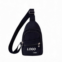 Sac à bandoulière léger et imperméable en polyester grande capacité avec fermeture éclair pour étudiants