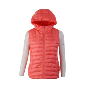 <span class=keywords><strong>Chaqueta</strong></span> de tafetán rosa para exteriores <span class=keywords><strong>sin</strong></span> mangas Chaleco de plumón para <span class=keywords><strong>mujer</strong></span> Ligero con sudaderas con capucha - Product Image 2