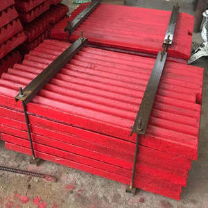 Plaque de mâchoire mobile Shanbao PE 400600 PE500750 PE600900, pièce de rechange pour concasseur à mâchoires, en acier manganèse haute résistance - Product Image 4