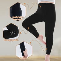 Collants de compression médicaux confortables, antibactériens, respirants, sans pieds, pour femmes, 20-30 mmHg, chaussettes de soutien pour l'œdème