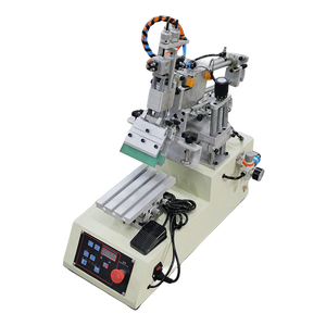 Machine de sérigraphie en <span class=keywords><strong>PVC</strong></span> de bureau Imprimante à écran <span class=keywords><strong>plat</strong></span> pour couvercle de bouteille Sac à main Poubelles Machine de sérigraphie semi-automatique - Product Image 5