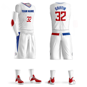 Sublimatie Custom Basketbalkleding College Basketbalshirts Trainingsbasketbaluniformen Set Team T-shirt Griffines Williamses - Product Image 2