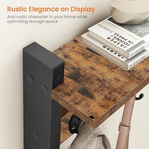 Wall Mounted <b>Coat</b> <b>Hook</b> Rack With Shelf Stainless Steel Bathroom Storage Organizer For Towels And Accessories - Product Image 3