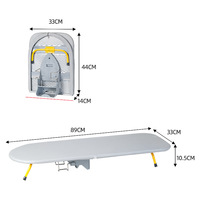 Planche à repasser portable pliable de bureau, petite table à repasser domestique, rangement facile à suspendre pour vêtements, planche à repasser pratique