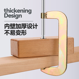 Pince de serrage de type C Luwei en acier au carbone réglable galvanisée métrique pour la menuiserie - Product Image 4