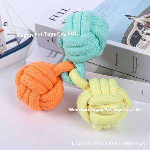Usine de jouets pour chiens sûrs et respectueux de l'environnement Jouets grinçants en corde de coton avec molaires mordantes et dents de sagesse - Product Image 3