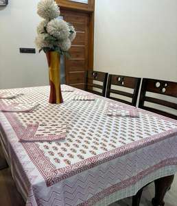 High-End Cotton Dining <b>Table</b> Cover with Matching Napkins Soft Comfortable Washable Ideal for Daily Use Parties and Special Event - Product Image 4