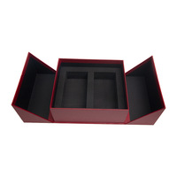 Boîte cadeau personnalisée à double ouverture, couverture rigide, estampage à chaud or/argent, bronzage pour les compléments alimentaires haut de gamme, les appareils de massage