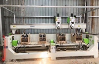 Machine de fraisage CNC pour chaise de bureau Yowing, machine de découpe verticale à 4 axes à double broche
