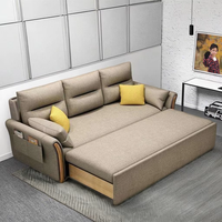 Canapé-lit moderne minimaliste extensible en tissu rembourré, fauteuil de détente pour bureau, salon, chambre à coucher