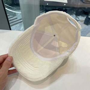 New M Letter 6-Panel Baseball Cap Warm <b>Rabbit</b> Fur Winter Hat with Silver Copper Buckle 3D Embroidery Fashion Four Seasons Common - Product Image 6