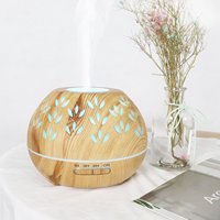 Nouvel humidificateur ultrasonique rond parfumé avec télécommande, diffuseur d'huiles essentielles à brume froide pour la maison