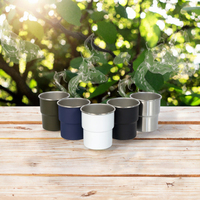 Mug Tumbler Stainless Steel Terisolasi untuk Perjalanan, Berkemah, Bir, Kopi, dengan Cetak Logo Kustom Grosir