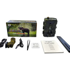 Nouvelle caméra de surveillance 4G 4K 60MP avec prise en charge de l'application, étanche, pour la <span class=keywords><strong>chasse</strong></span> aux animaux en extérieur, piège vidéo, capteur CMOS, caméra sauvage - Product Image 5