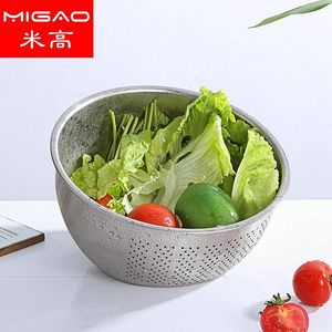 Stainless Steel <b>Drain</b> Basket 304 Slanted Bottom Rice Washing Basin Fine Mesh Multi Purpose Fruit Strainer - Product Image 5