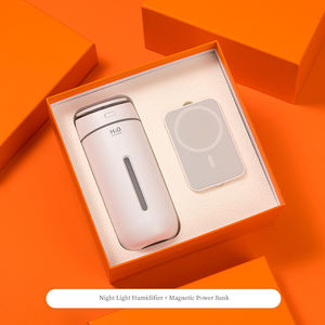 Set <span class=keywords><strong>Regalo</strong></span> Aziendale di Lusso a Prezzo di Fabbrica, Umidificatore Moderno Ecologico + Power Bank con Stampa UV - Product Image 2