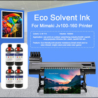 Goosam 1000ml Cs250 Cs100 Cs300 Compatible Encre Eco Solvant pour Imprimante Mimaki Jv100 160 avec Puce