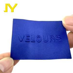 Tùy chỉnh sang trọng chất lượng cao 3D dập nổi nhãn dệt cổ tag với 3D logo thương hiệu cho hành lý quần vải ăn mặc vớ giày mũ - Product Image 1