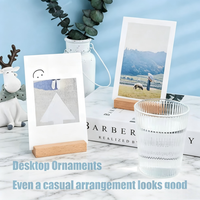 Porte-cartes en bois, supports de numéros de table en bois, supports de photos en bois pour panneaux acryliques, supports de décoration