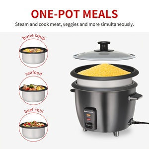 Cuociriso da 6 Tazze con Pentola Antiaderente Rimovibile, Yogurtiera e Cuocitore per Cereali One-Touch, Mantenimento Automatico del Calore - Product Image 6