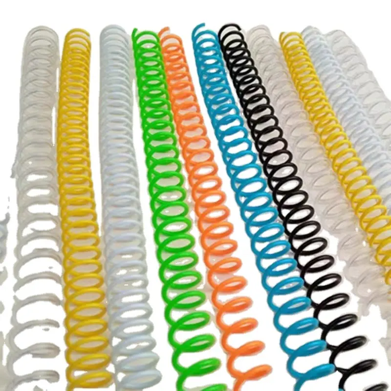 Reliure de fil spirale en plastique à peigne unique bon marché pour reliure de livres