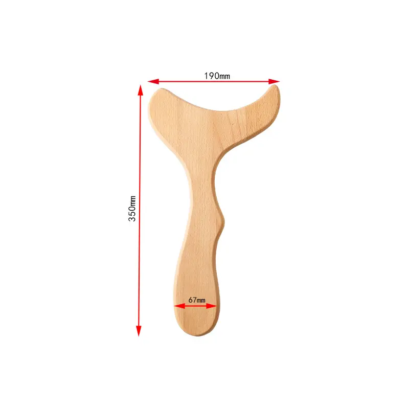 कस्टम लकड़ी लसीका जल निकासी उपकरण गुशा स्क्रैपिंग उपकरण लकड़ी चिकित्सा मालिश शरीर मूर्तिकला उपकरण