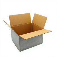 Boîte aux lettres pliable robuste en carton kraft brun, personnalisable, ondulée, avec revêtement UV, biodégradable et écologique