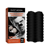 East Moon 10 pièces Bandes nettoyantes profondes pour hommes, élimination des points noirs, débouchage des pores, patchs resserrants pour le nez