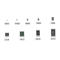 Kit de résistances CMS à film épais Longwei 102 49.9K 0201 4014 R025 10K 1206 0805 R007 0603 470 Ohms R010 2.2 Ohm 1K 1%